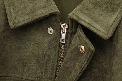 Ruby Elegant Suede Loose Jacket