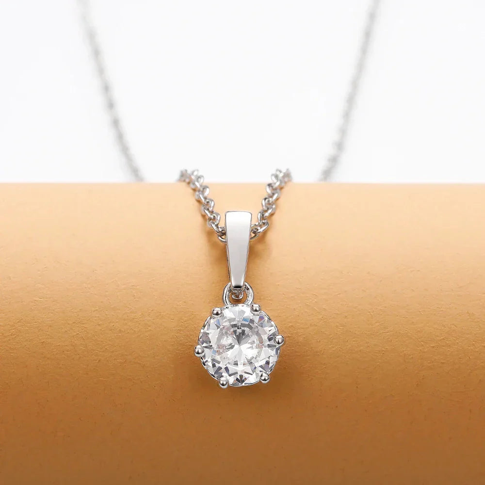 Classic Zirconia Pendant Necklace