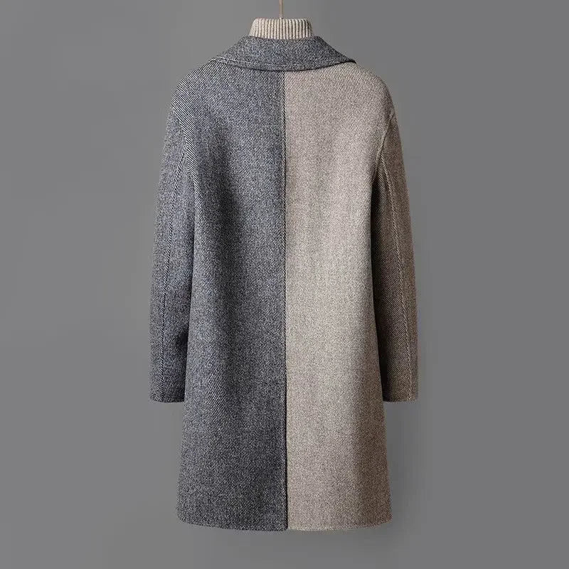 Barclay Two-Tone Wool Coat