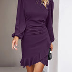 Eva™ | Long sleeve dress with ruffles