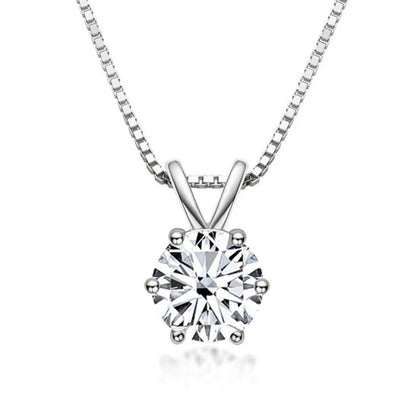 Elegant Moissanite Solitaire Necklace