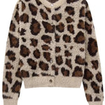 Leopard Pattern Fur Sweater