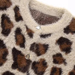 Leopard Pattern Fur Sweater