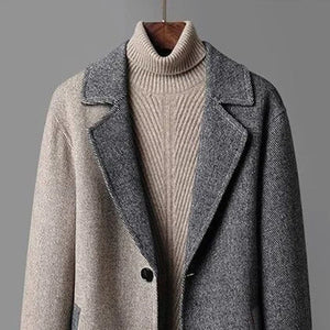 Barclay Two-Tone Wool Coat