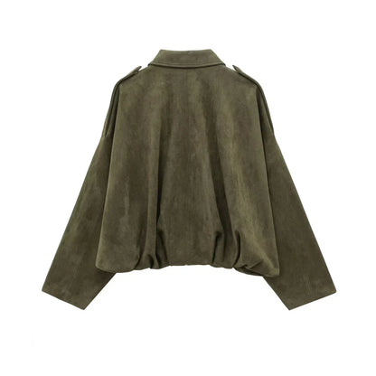 Ruby Elegant Suede Loose Jacket