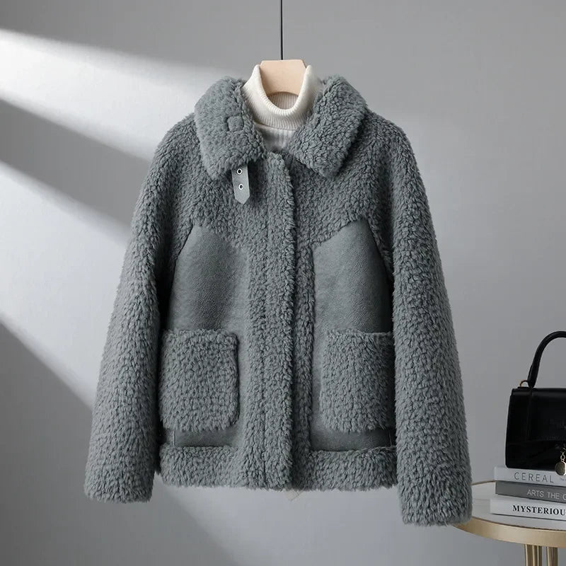 Lydia Merino Wool Sherpa Coat