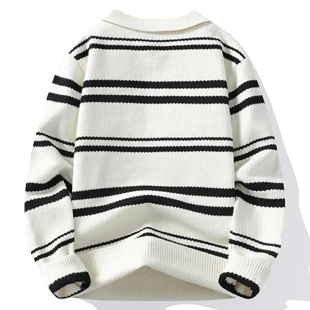 Harvey Pinstripe Knit Sweater