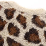 Leopard Pattern Fur Sweater