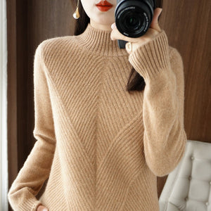 Thickened Half Turtleneck Sweater