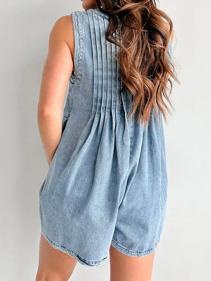 Annie Denim Romper