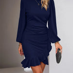 Eva™ | Long sleeve dress with ruffles