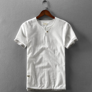 Riku Cotton Linen Short Sleeve Shirt