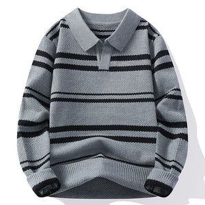 Harvey Pinstripe Knit Sweater