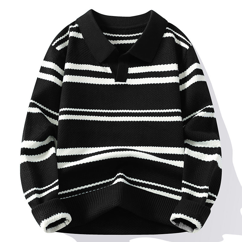 Harvey Pinstripe Knit Sweater