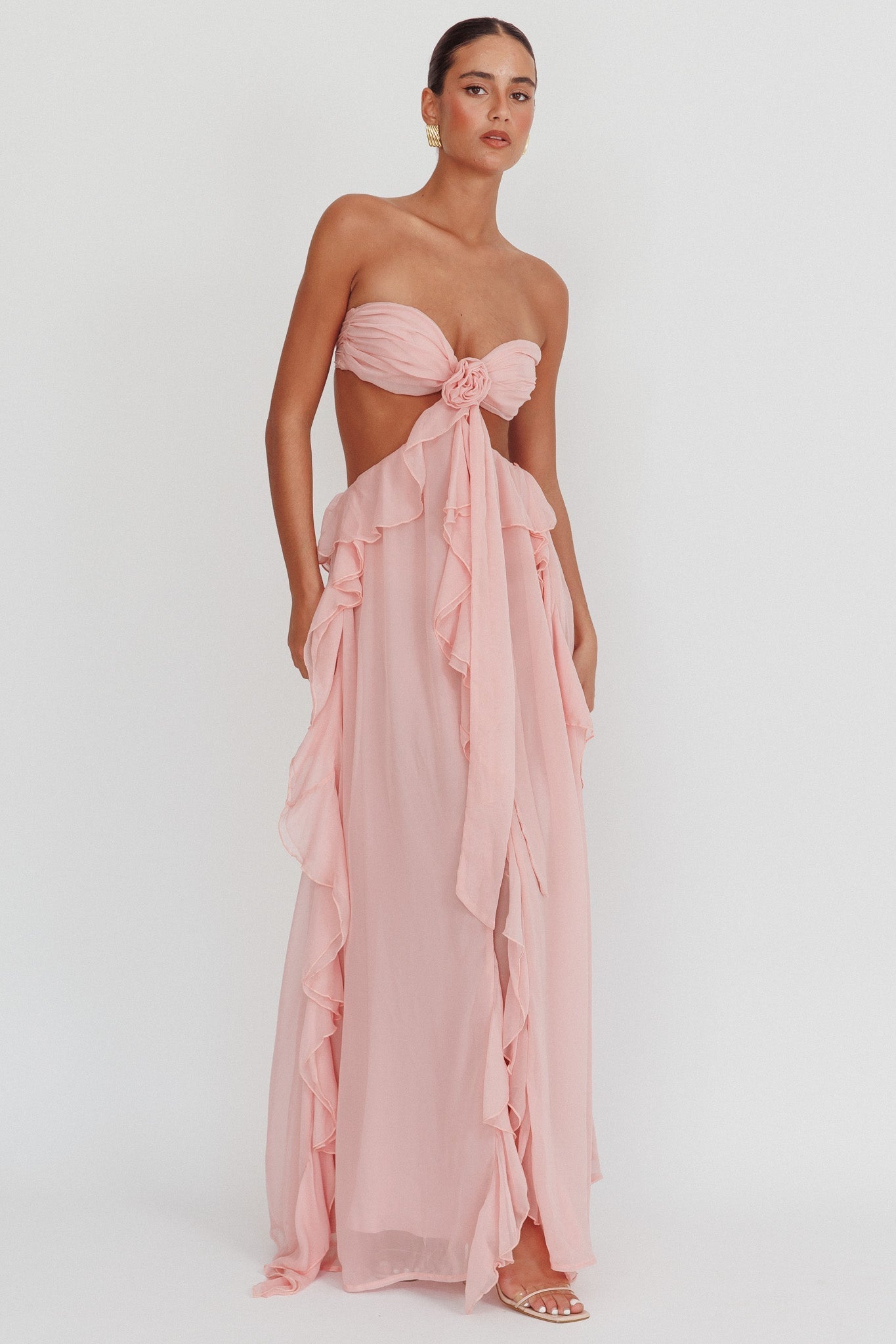 Sally Ruffle Maxi Dress