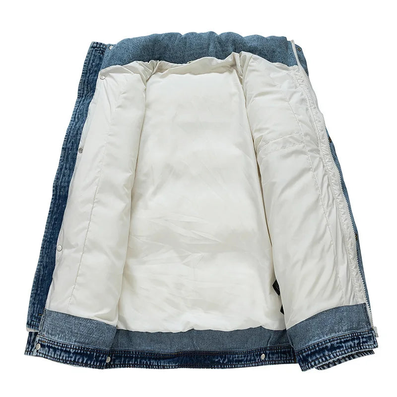 Everest Denim Down Feather Jacket