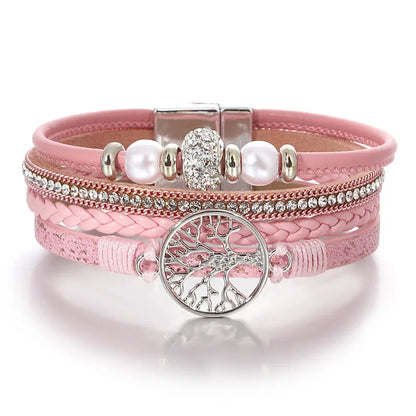 Tree of Life Rhinestone Bracelet