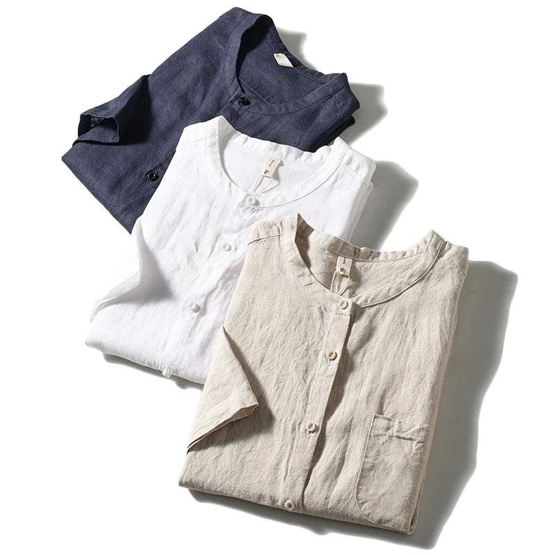 Edward Carter Pure Linen Shirt