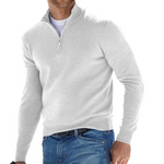 Cotton Half-Zip Sweater