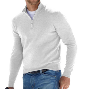 Cotton Half-Zip Sweater