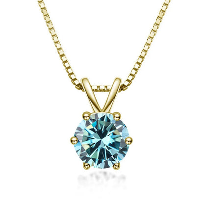 Elegant Moissanite Solitaire Necklace