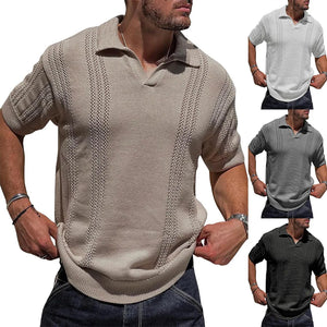 Émilio Luxe Leisure Knit Polo Shirt