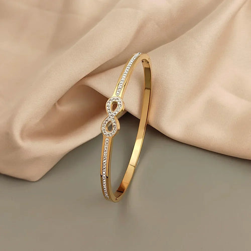 Luxury Crystal Infinity Bangle