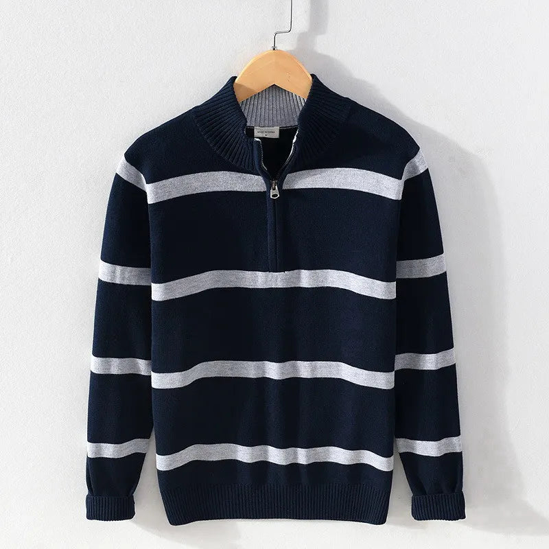 Stanton & Co. Striped Cotton Sweater