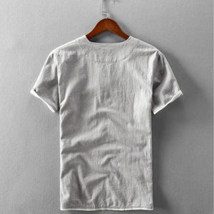 Riku Cotton Linen Short Sleeve Shirt