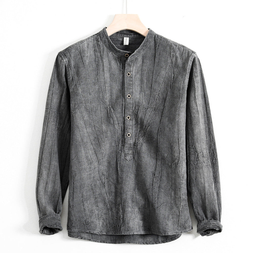 Henry Brook Long-Sleeve Linen Shirt