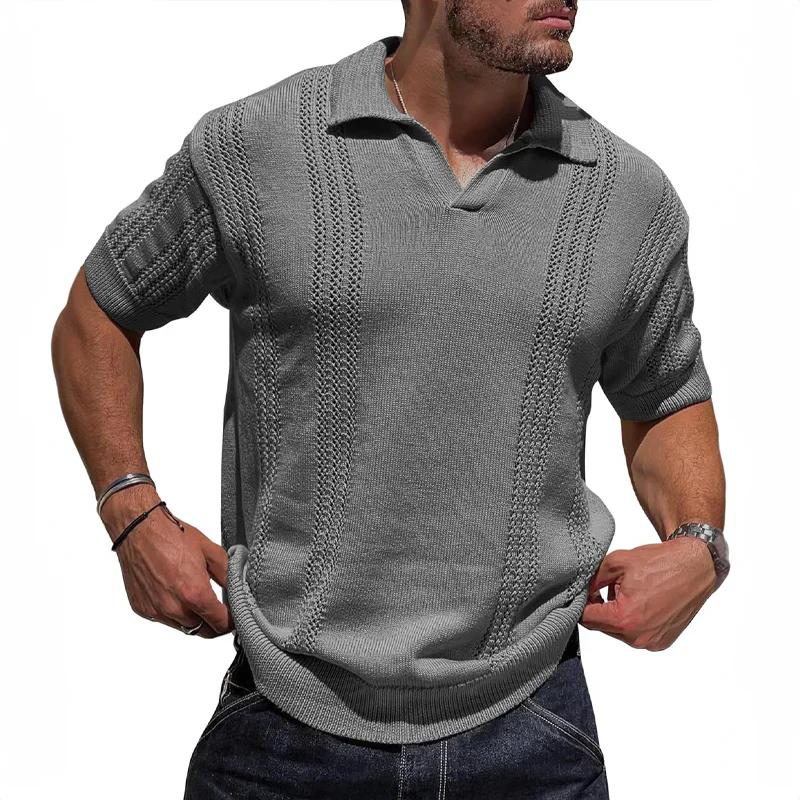 Émilio Luxe Leisure Knit Polo Shirt