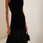 Noir Fringe Dress