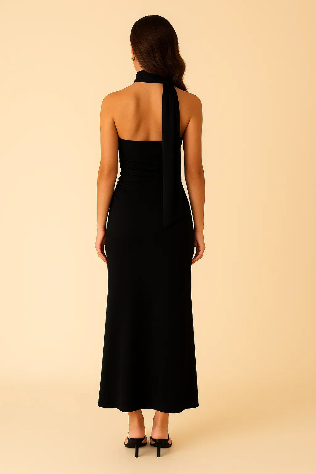 Lyric Scarf Neck Maxi Dress