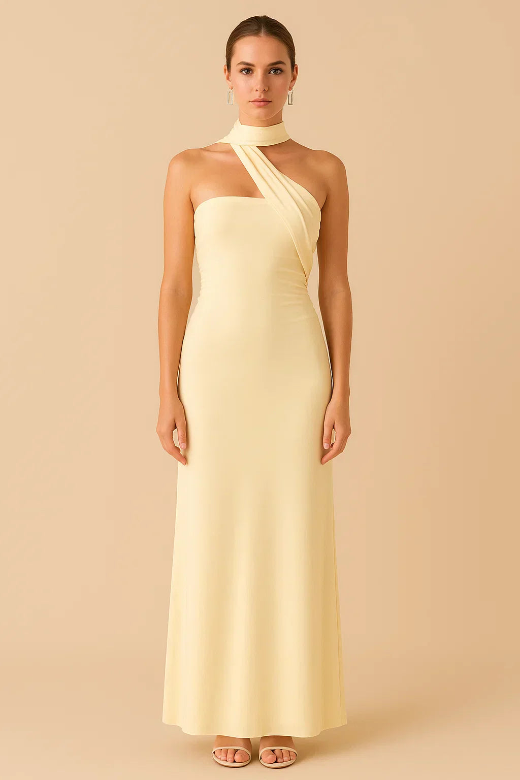 Lyric Scarf Neck Maxi Dress