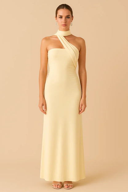 Lyric Scarf Neck Maxi Dress