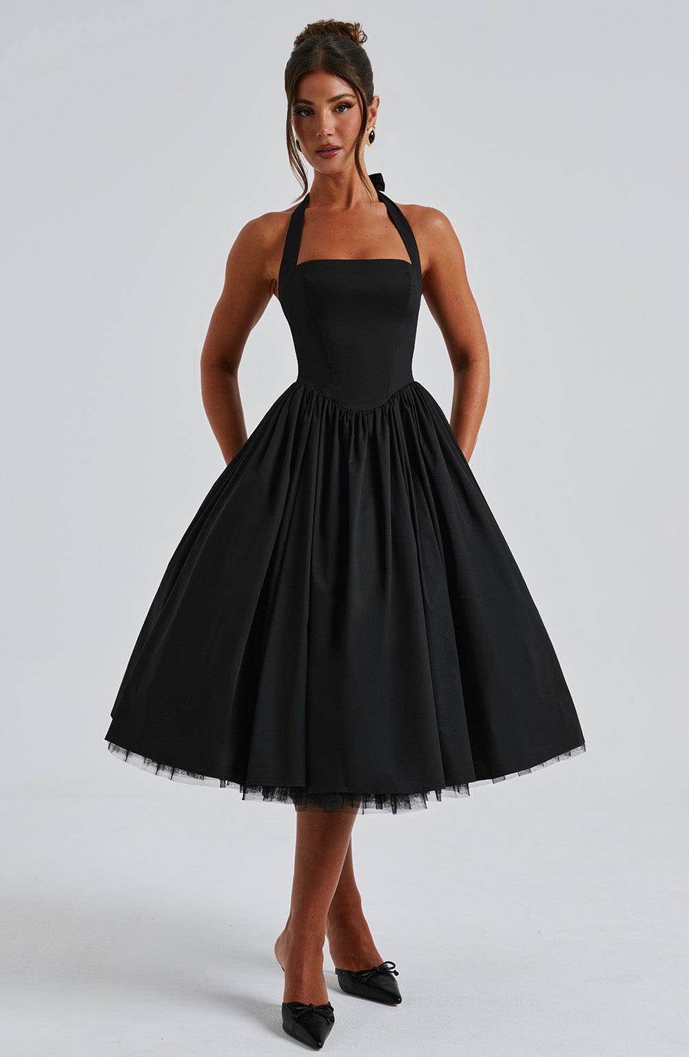 Elegant Allure Midi Dress
