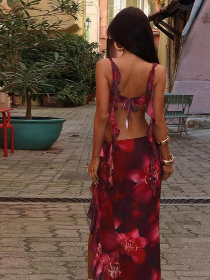 Effini Floral Print Two-piece Set