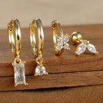 Aurora Hoops  Studs Earring Set