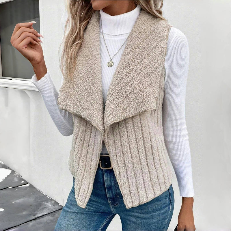 Casual Cardigan In Solid Color