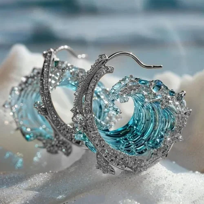 Earrings with the Spirit of the Ocean