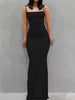 Elegant Noir Maxi Dress