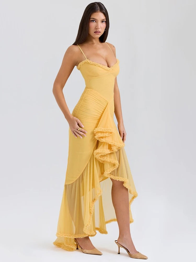 GABBI | RUFFLED MAXI DRESS