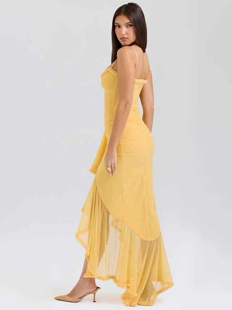 GABBI | RUFFLED MAXI DRESS