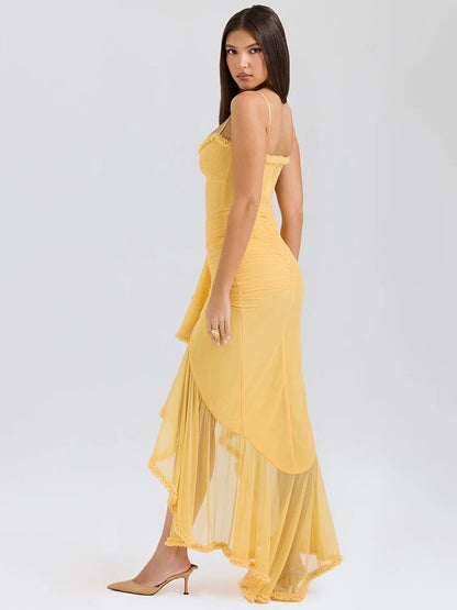 GABBI | RUFFLED MAXI DRESS