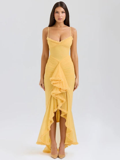 GABBI | RUFFLED MAXI DRESS