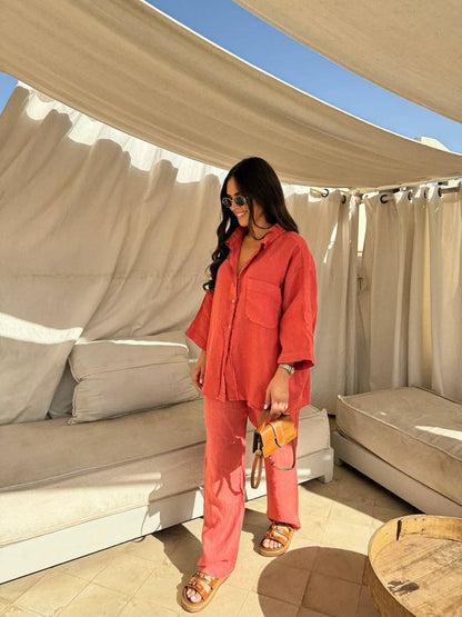 Georgia Casual linen ladies set