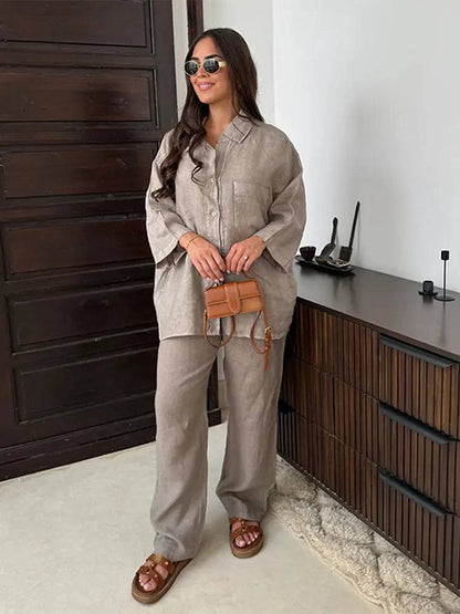 Georgia Casual linen ladies set