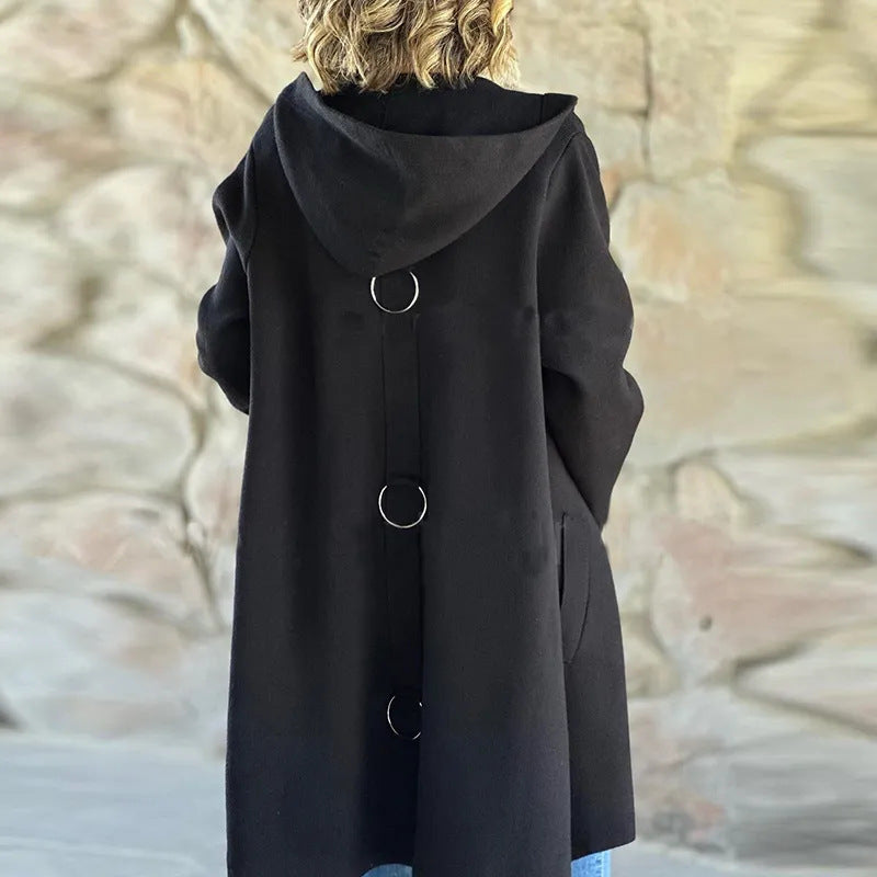 🔥New Fall Collection - 49% OFF🔥 Women's Single-Breasted Coat with Hood