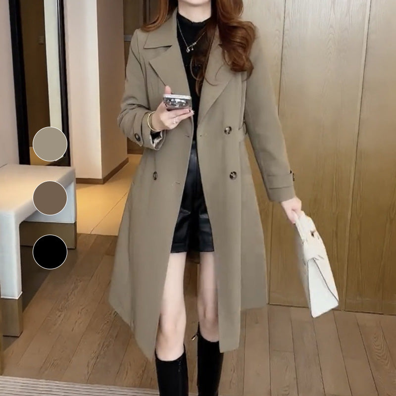 Nadine | Wol Longline Trench Coat