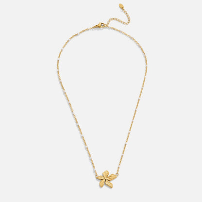 Elegant Gold Flower Necklace